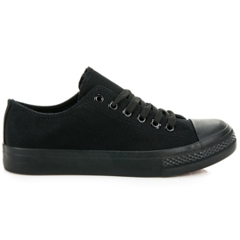 Kayla Baskets noires avec un liseré