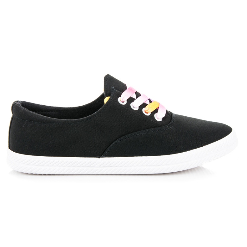 Anesia Paris Baskets nouées multicolores le noir