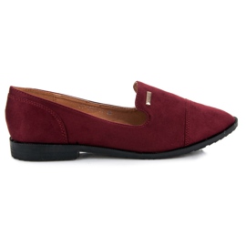 Best Shoes Chaussures en daim rouge