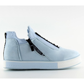 Baskets compensées bleues NB168 bleues noir