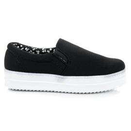 Mckeylor Slipons noirs sur la plate-forme