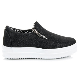 Mckeylor Baskets à paillettes le noir