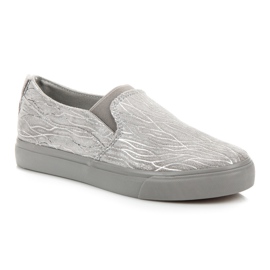 Sweet Shoes Slipons avec un motif gris