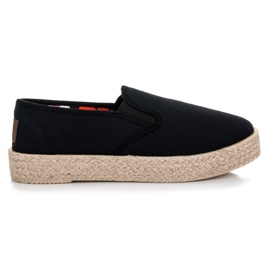 Mckeylor Espadrilles Noires Sur La Plateforme