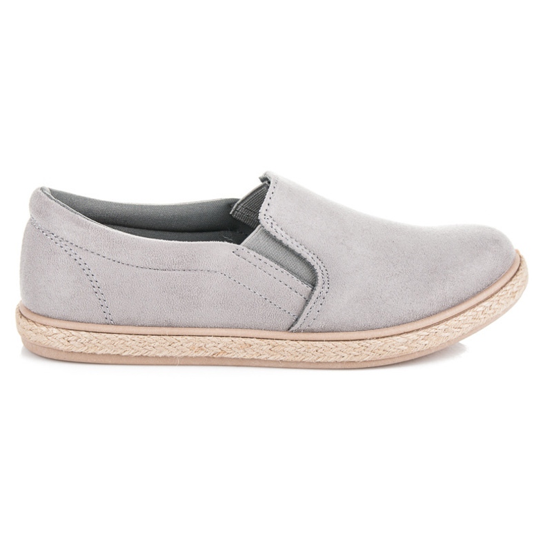 Seastar Espadrilles Slipons en daim gris