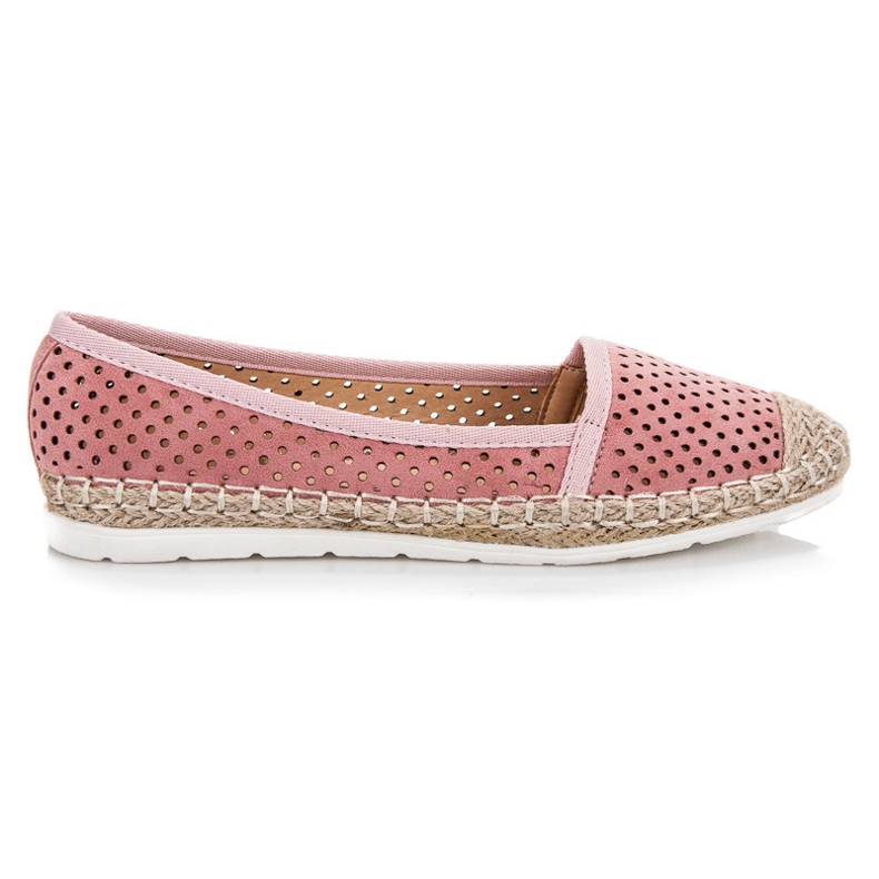Vinceza Espadrilles ajourées rose