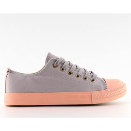 Sneakers pour femme gris-rose GRAY / PINK