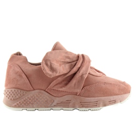 Chaussures Sport Daim Rose 06