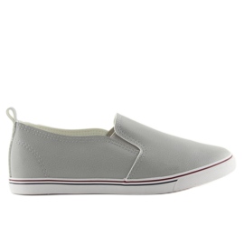 Gris xl08p Baskets à enfiler grain gris