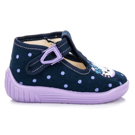 Reweks Pantoufles pour une fille bleu violet