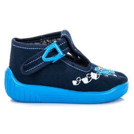 Reweks Pantoufles Pour Garçon bleu