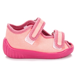 Reweks chaussons velcro orange