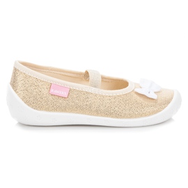 Reweks Chaussons élastiques dorés