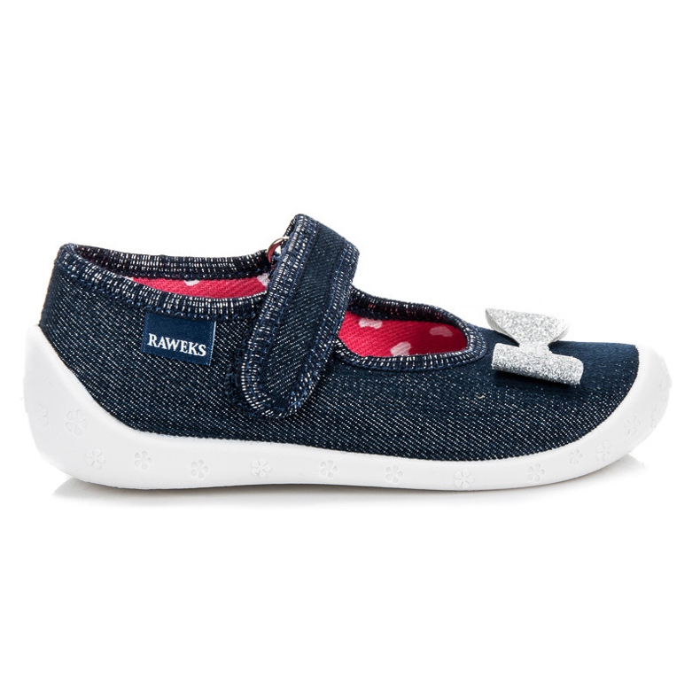Reweks Pantoufles velcro bleu