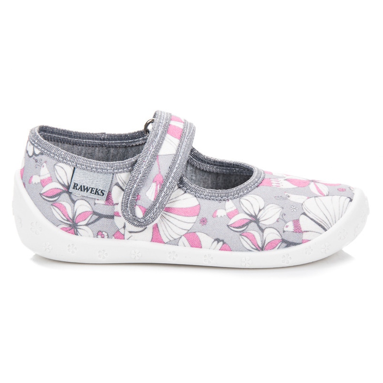 Reweks Chaussures faites maison avec un motif gris