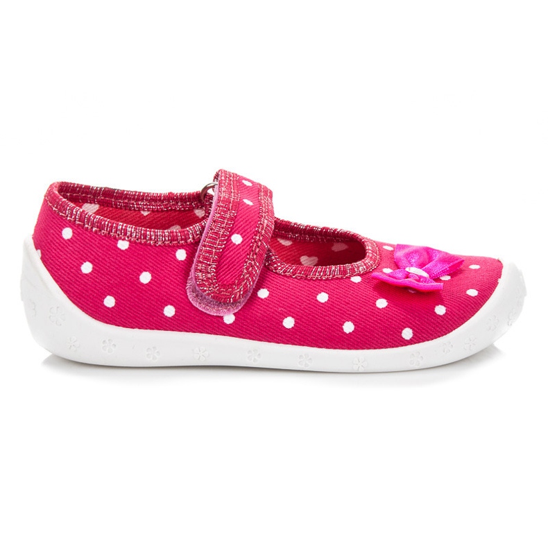Reweks Chaussures à pois maison rose