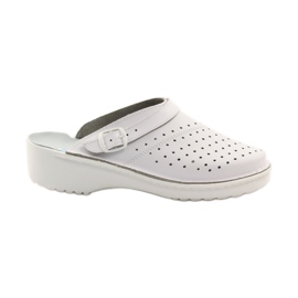 Chaussons orthopédiques médicaux compensés blancs blanche