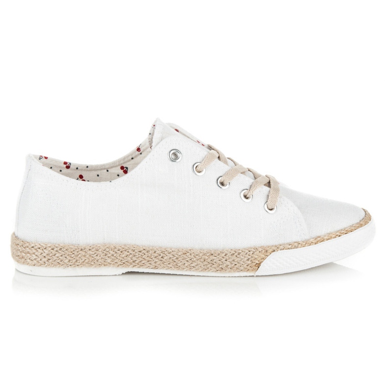 Kylie Espadrilles à lacets blanche Kylie Espadrilles à lacets blanche