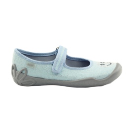 Befado 114y289 chaussons ballerines Émoticônes bleues
