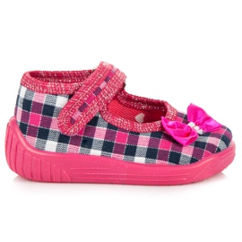 Reweks Chaussures avec arc bleu marine rose