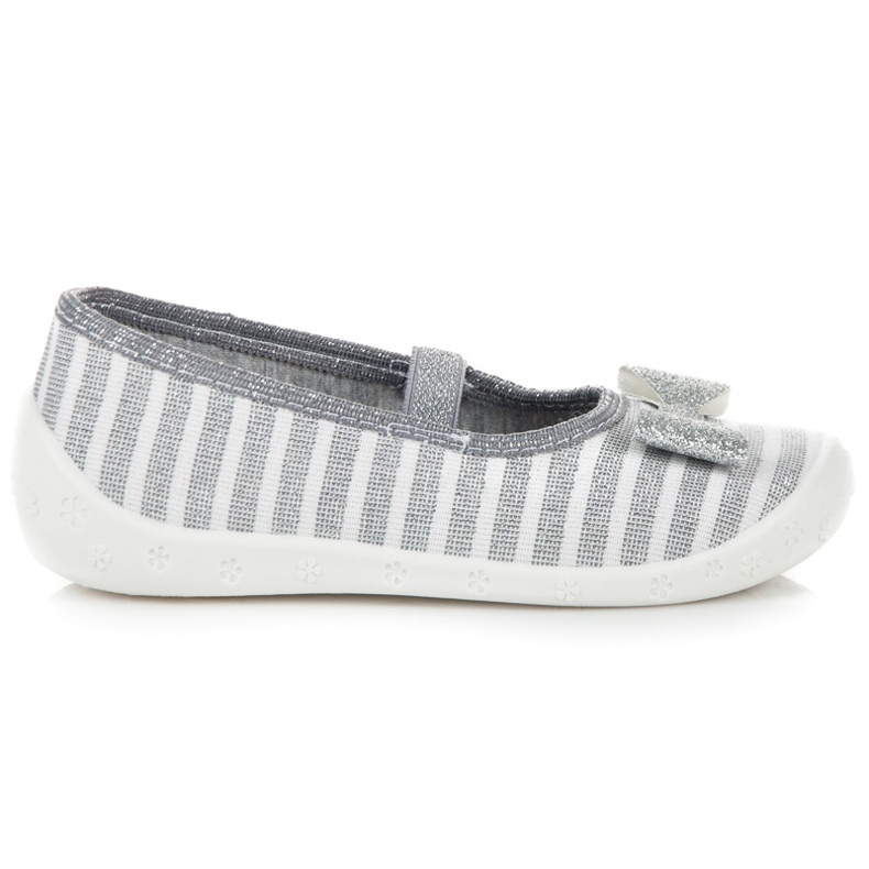 Reweks Ballerines rayées maison gris