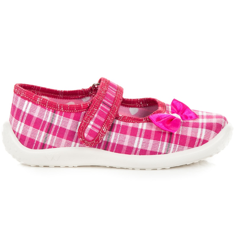 Reweks Ballerine maison avec velcro rose Reweks Ballerine maison avec velcro rose