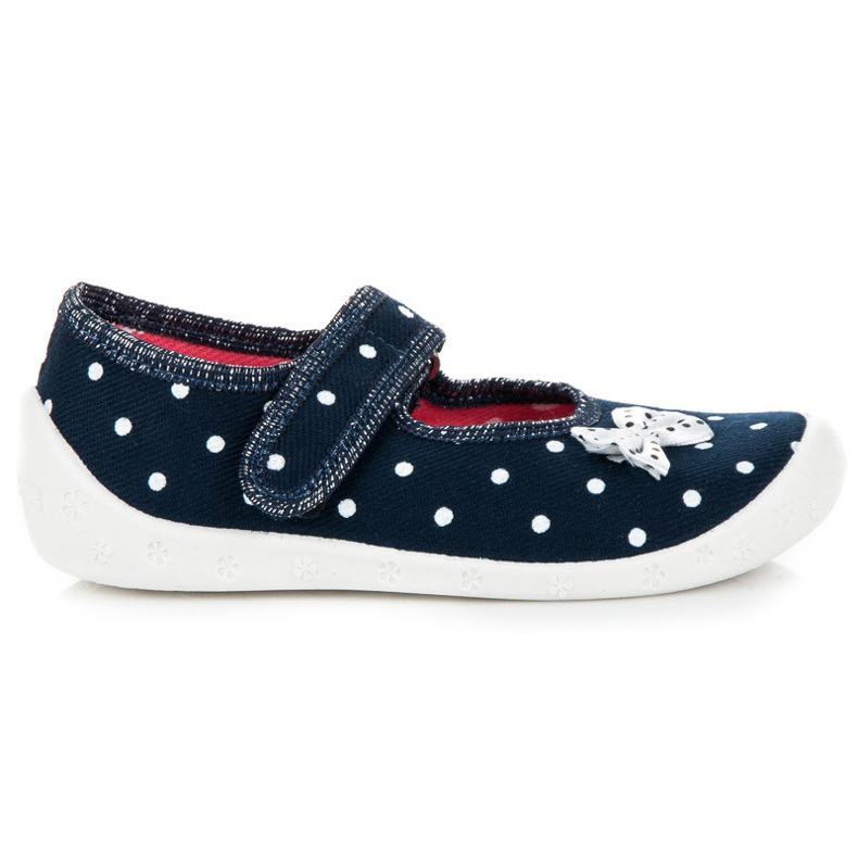 Reweks Chaussons Pois Filles bleu