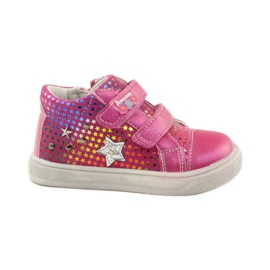 American Club Chaussures de sport confortables avec l'étoile américaine 703925 rose