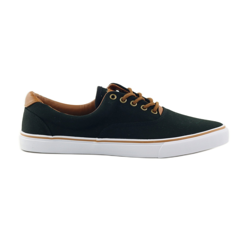 American Club Baskets noires nouées 18-65 le noir brun