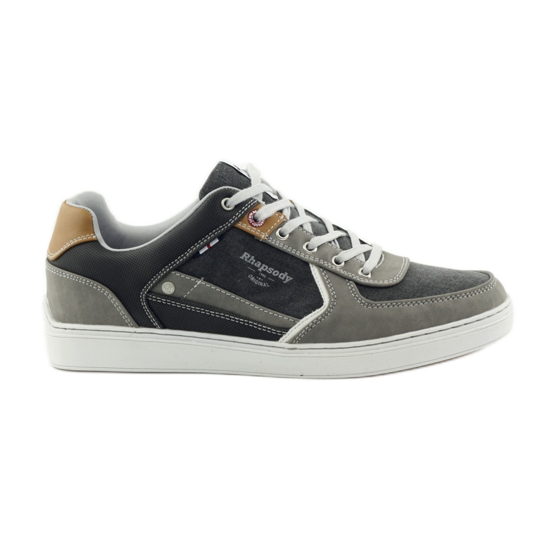 American Club Grey American 703021 chaussures de sport grises pour hommes brun