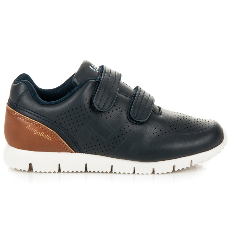 Arrigo Bello Chaussures à scratch pour garçons bleu