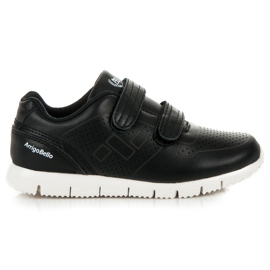 Arrigo Bello Chaussures à scratch pour garçons le noir