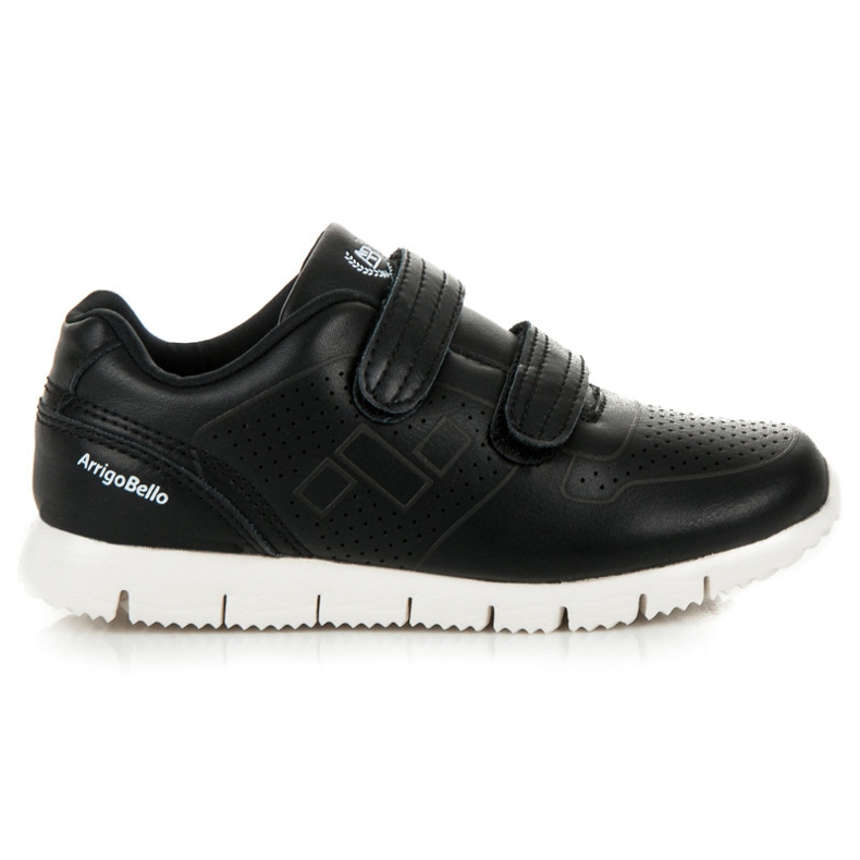 Arrigo Bello Chaussures à scratch pour garçons le noir
