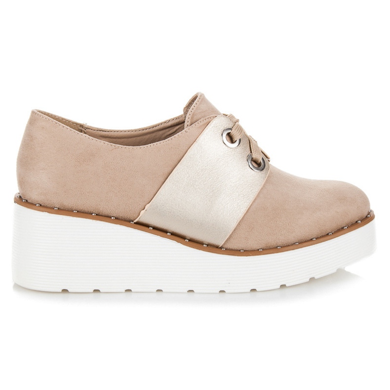 Seastar Brogues attachées sur la plate-forme brun