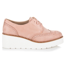 Seastar Talons compensés en daim rose