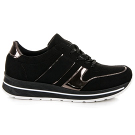 Seastar Chaussures en daim sur la plateforme le noir