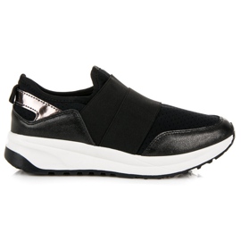 Chaussures de sport à enfiler noir