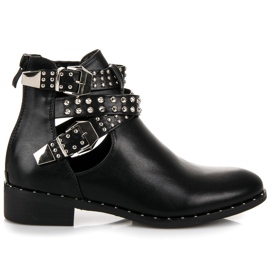 Seastar Rock boots à talon plat le noir