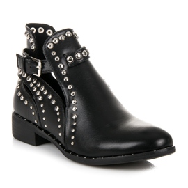 Seastar Bottines Noires Avec Strass