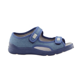 Sandales, chaussons Befado 113y010 bleu