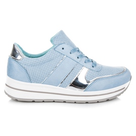 Seastar Chaussures en daim sur la plateforme bleu