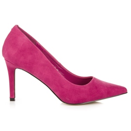 Vices Escarpins à talons en daim rose