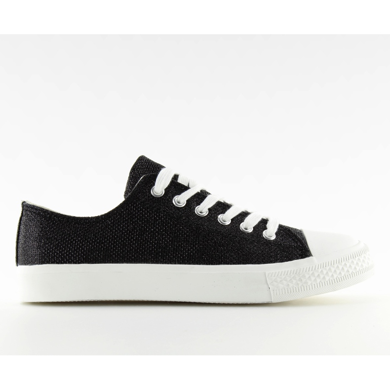 Sneakers noires pour femmes T-1717 Black le noir