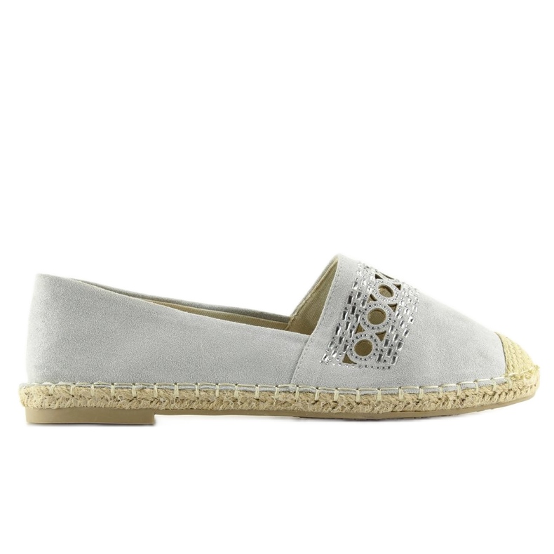 Espadrilles grises pour femme SK135 Silver