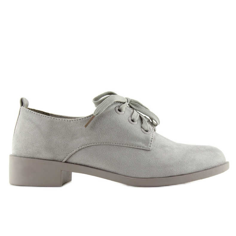 Mocassins Femme Lacets Gris Nc138 Gris