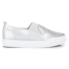 L&H Slipons d'argent gris