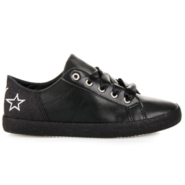 L&H Baskets attachées avec un ruban le noir
