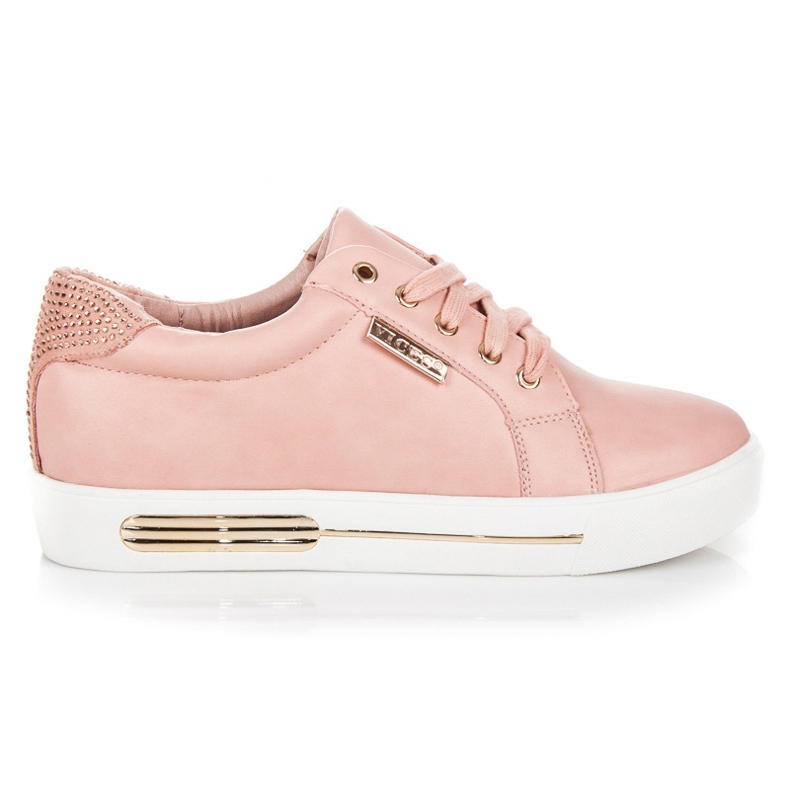 Vices Chaussures de sport à plateforme rose