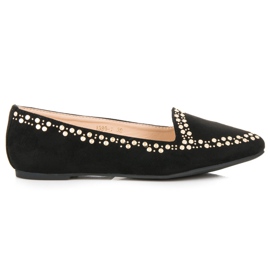 Vices Ballerines en daim noir