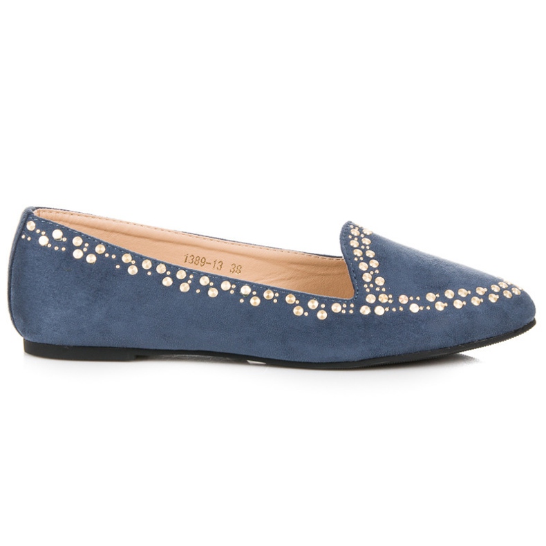 Vices Ballerines en daim bleu